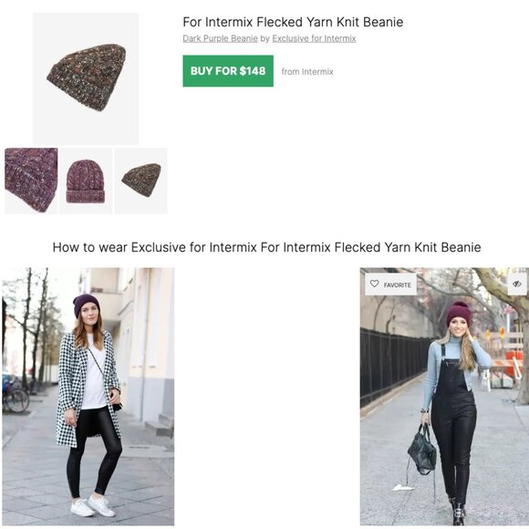 INTERMIX Italian Yan Womens Beanie Brown Multi-Color Wool Silk Blend One Size - Picture 2 of 12